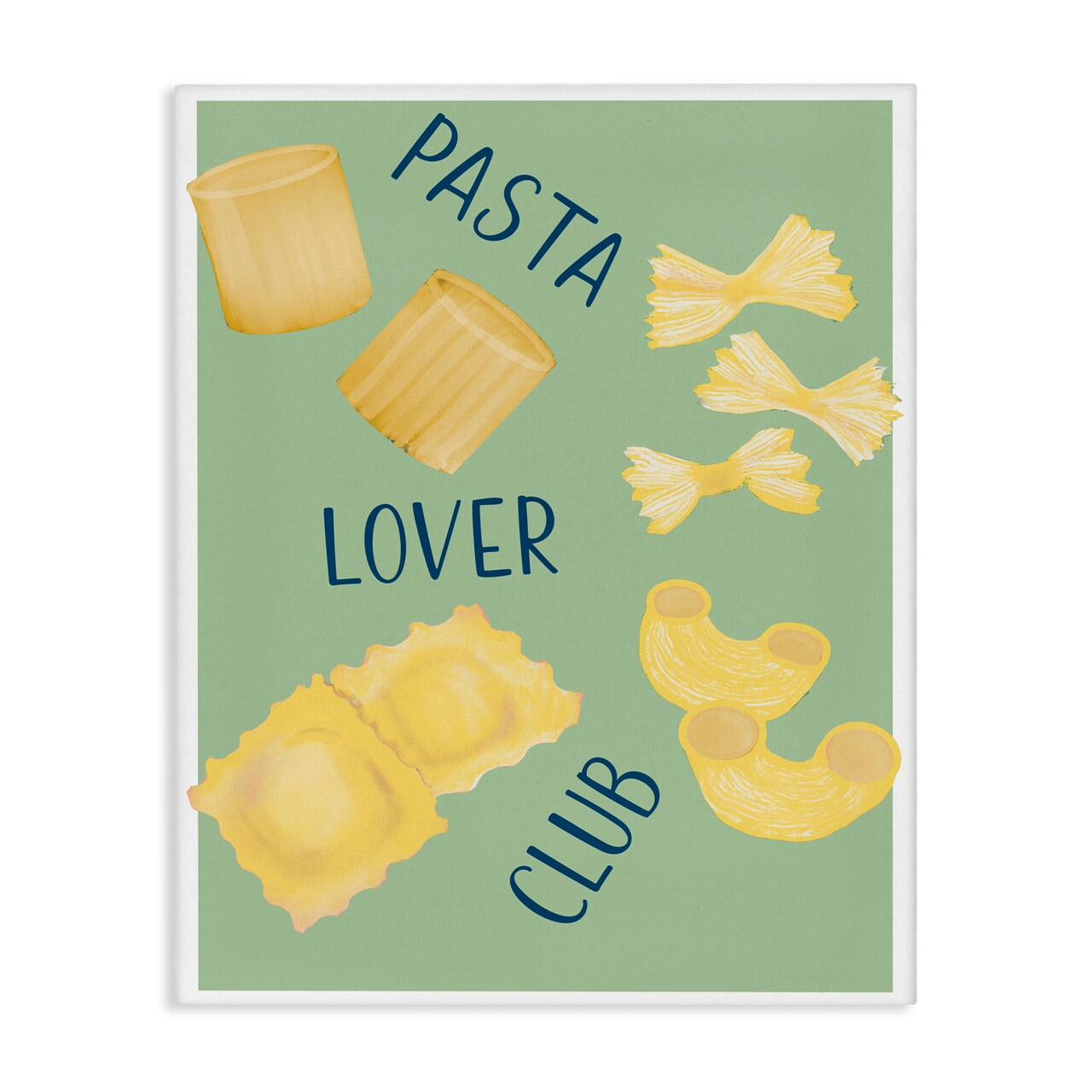 Stupell Industries Minimal Pasta Lover Club Canvas, design by Robin Maria